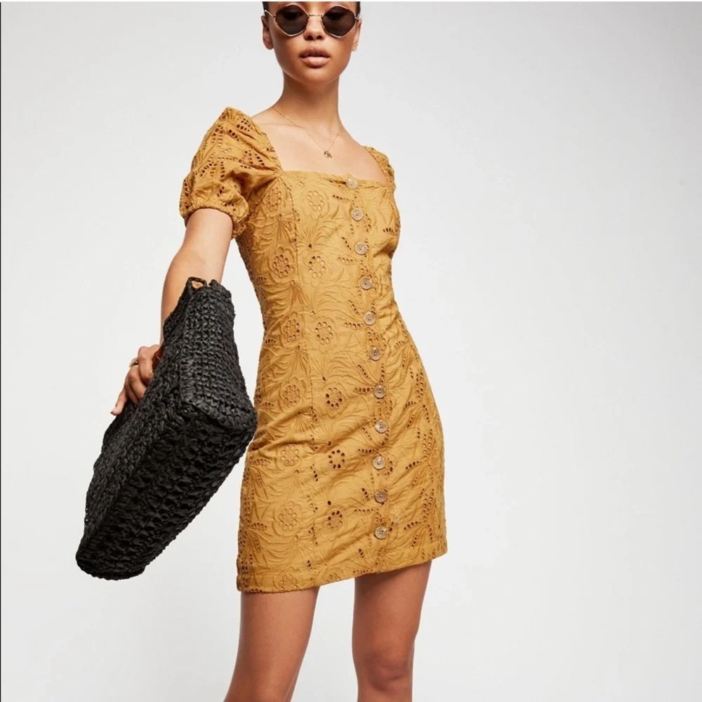 NWT Free People Daniella Mini Dress XS